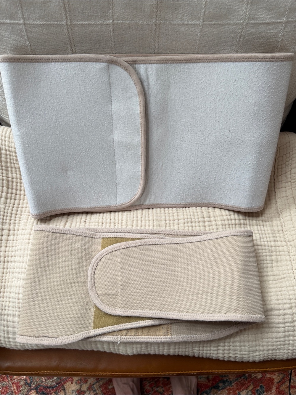 Belly Bandit Postpartum Belly Wrap in White and Beige